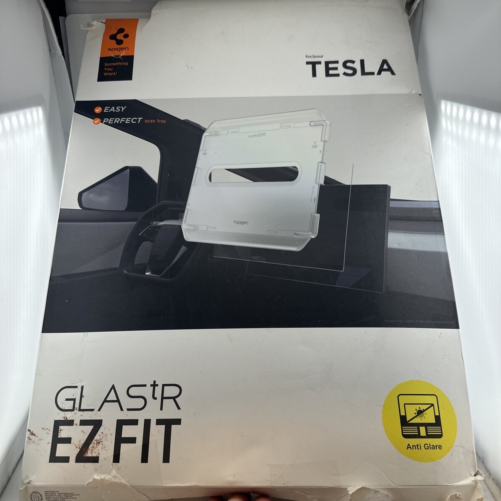 Spigen Glasstr EZ Fit Anti-Glare Screen Protector Tesla Model 3 Model Y Matte